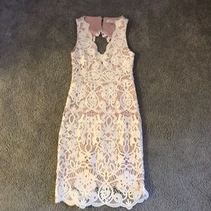 Esther lace knee length dress